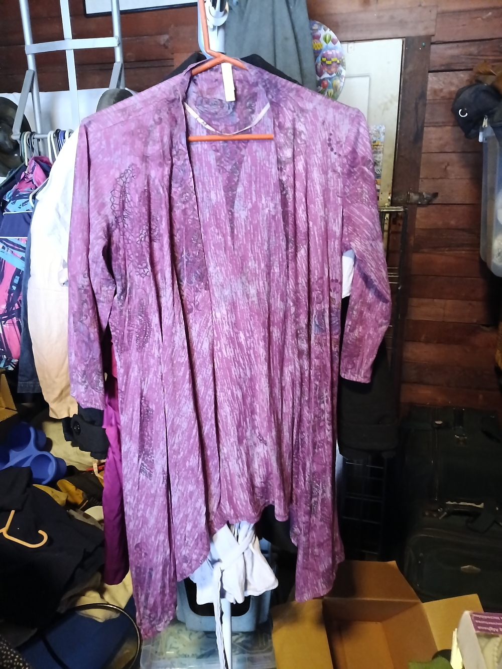 Xhilaration Lavender-Purple Open Front Longline Tunic Cardigan